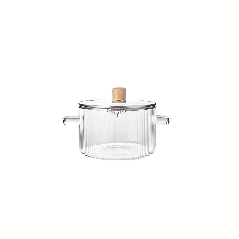Set oala din Sticlă Borosilicată cu Capac
