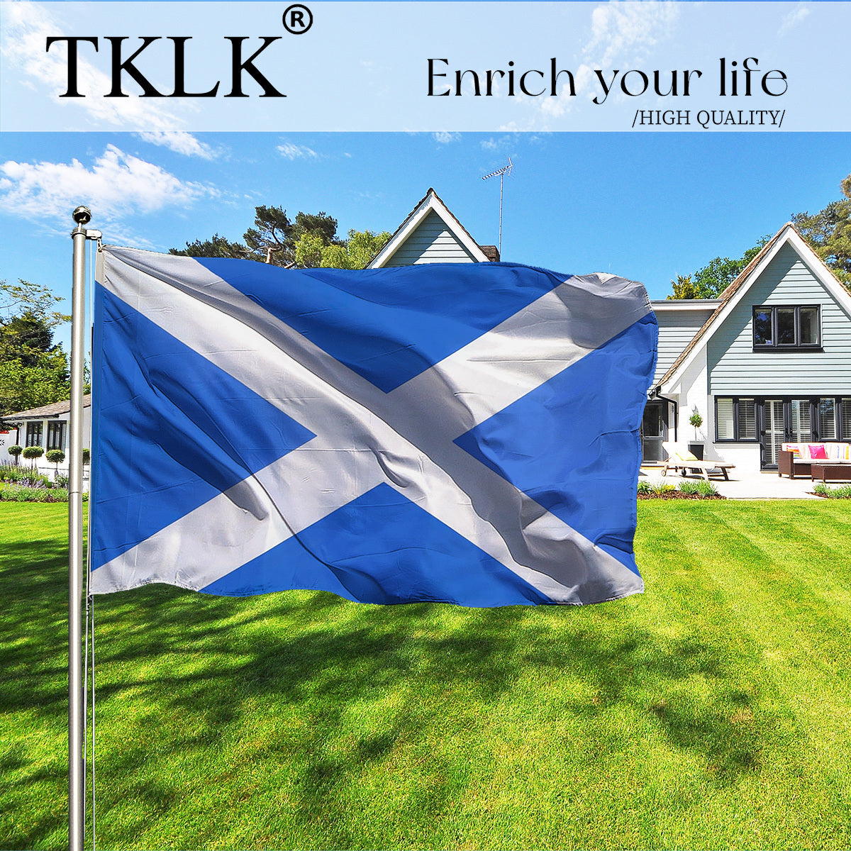 Scotland Flag60.96x91.44cm/ 91.44x152.4cm/ 121.92x182.88cm