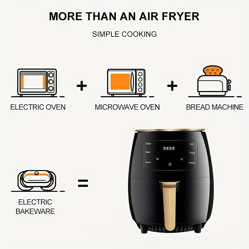 Air Fryer 4.5L Large-Capacity 6-in-1