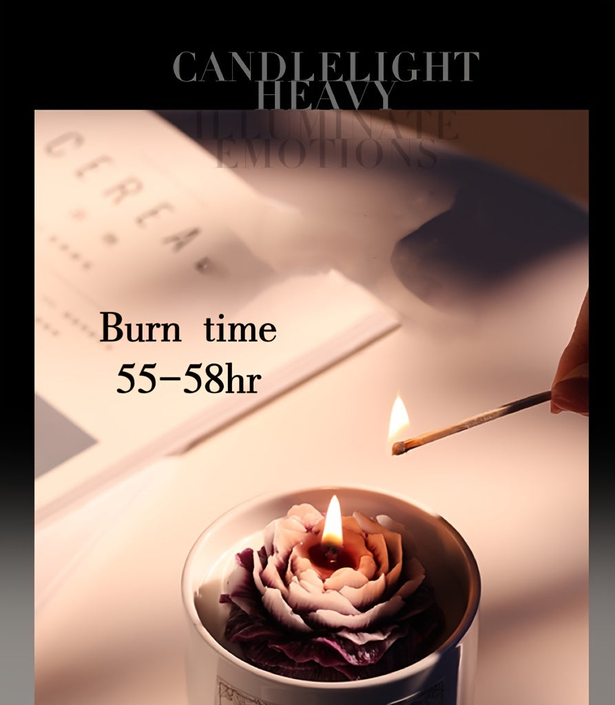 Luxurious Flower-Shaped Gardenia Candle