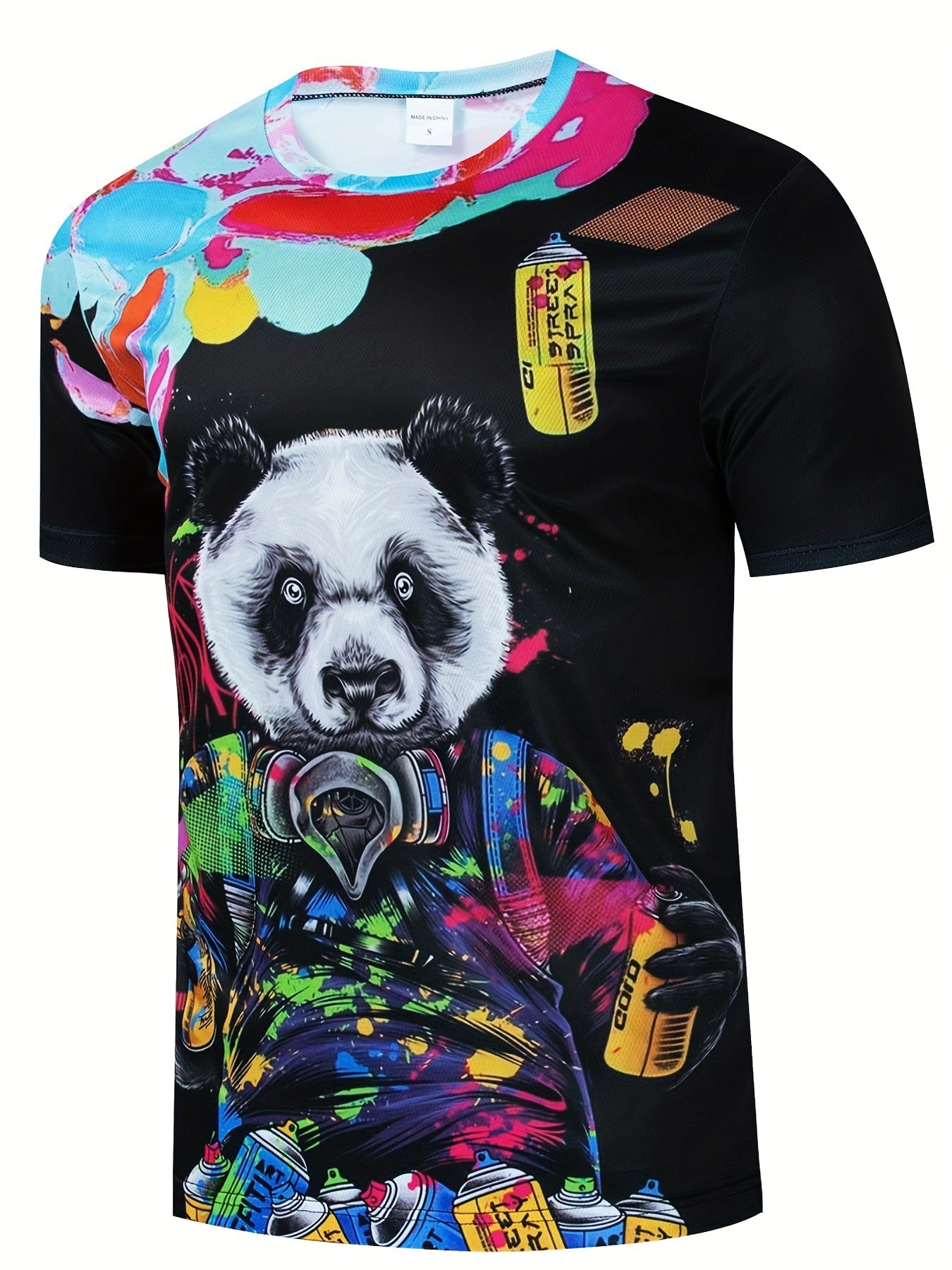 Men's Cool 3D Pattern Graphic Active T-shirt