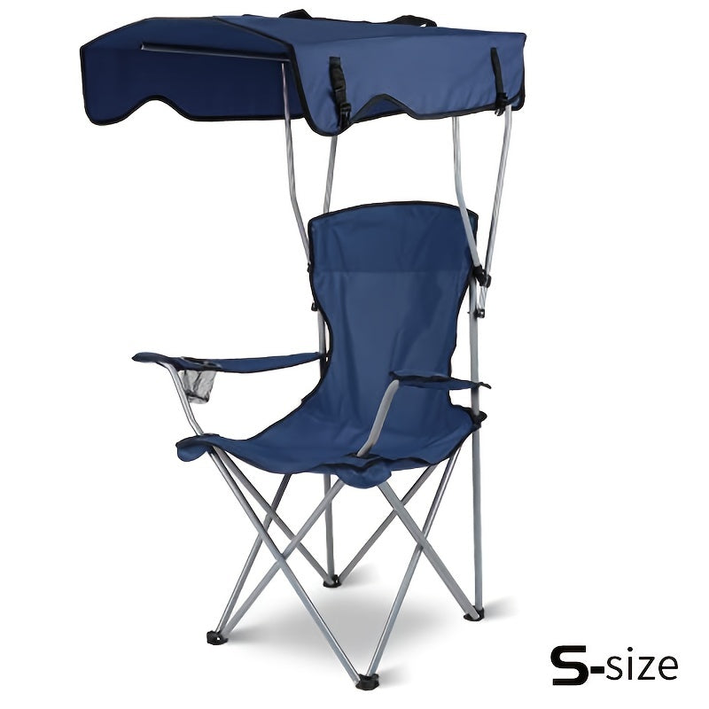Outdoor supplies portable folding beach chair with shade