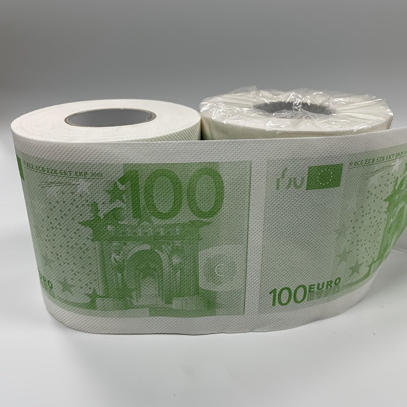 1pc Novelty Currency Print Toilet Paper Roll