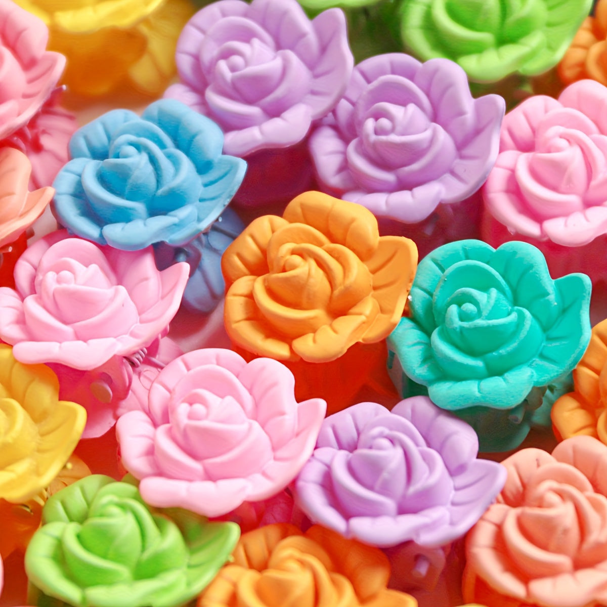 6-Pack Peony Flower Pet Hair Clips