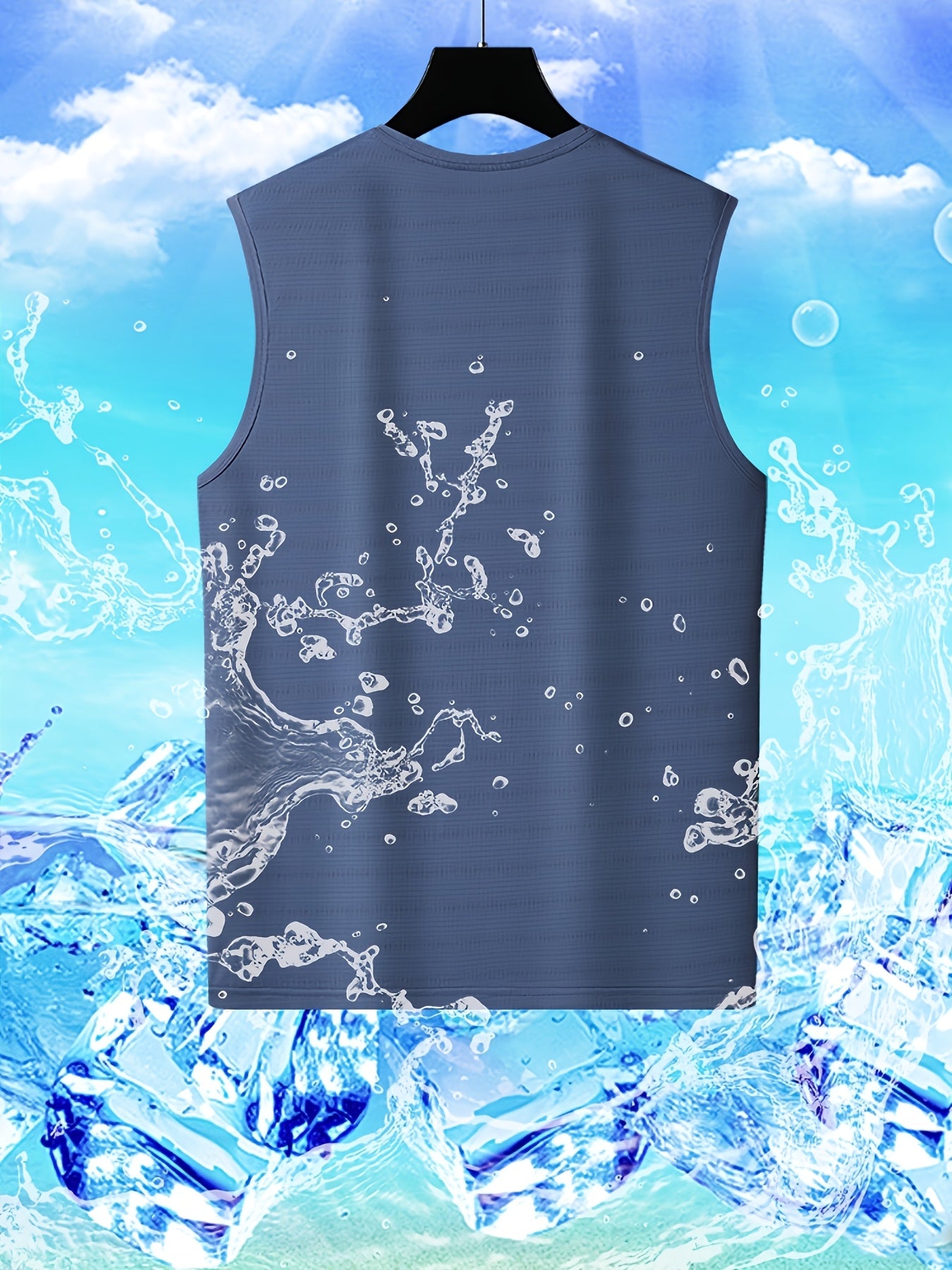 4pcs set of quick-drying and cool Men's vests, lightweight and breathable
