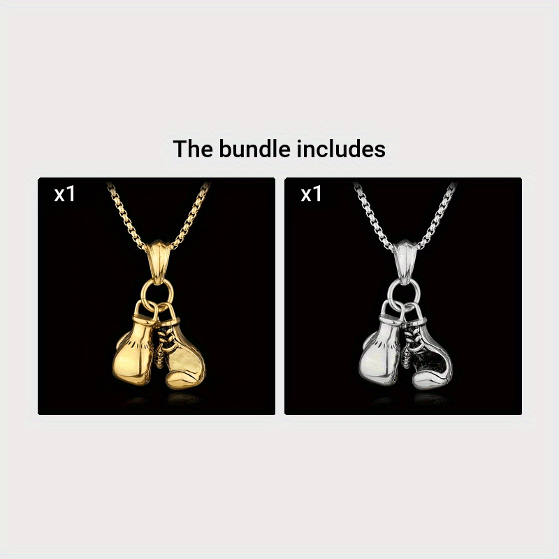A Stylish Punk-style Hip-hop Boxing Glove Pendant Necklace