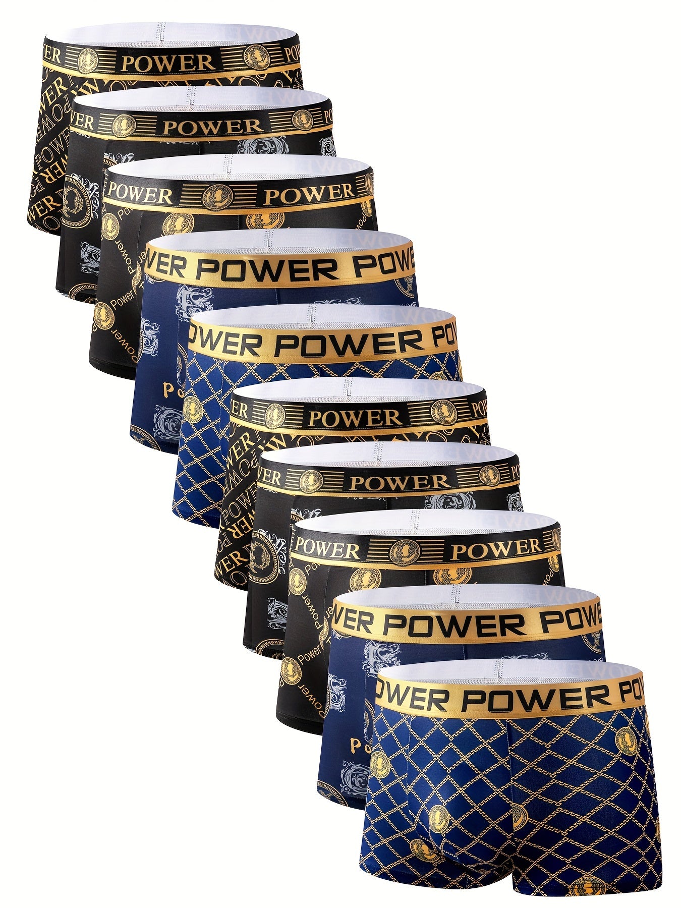 10pcs of High-End Trendy Men'S Boxer Briefs, Thin Style.