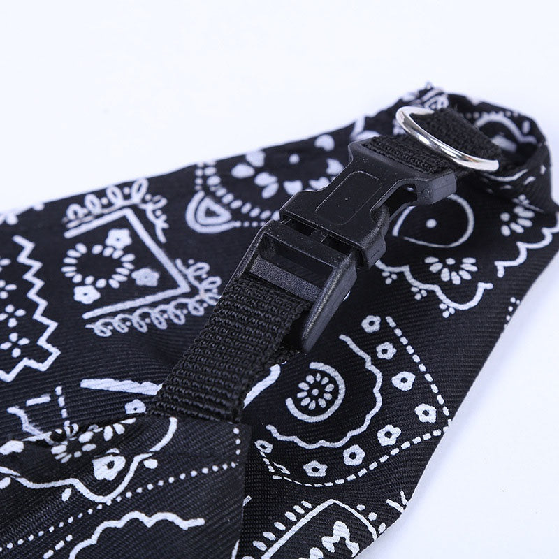 Stylish Printed Dog Bandanas With Buckle