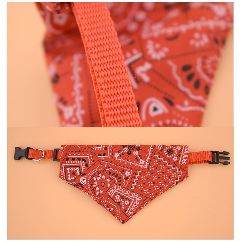 Stylish Printed Dog Bandanas With Buckle