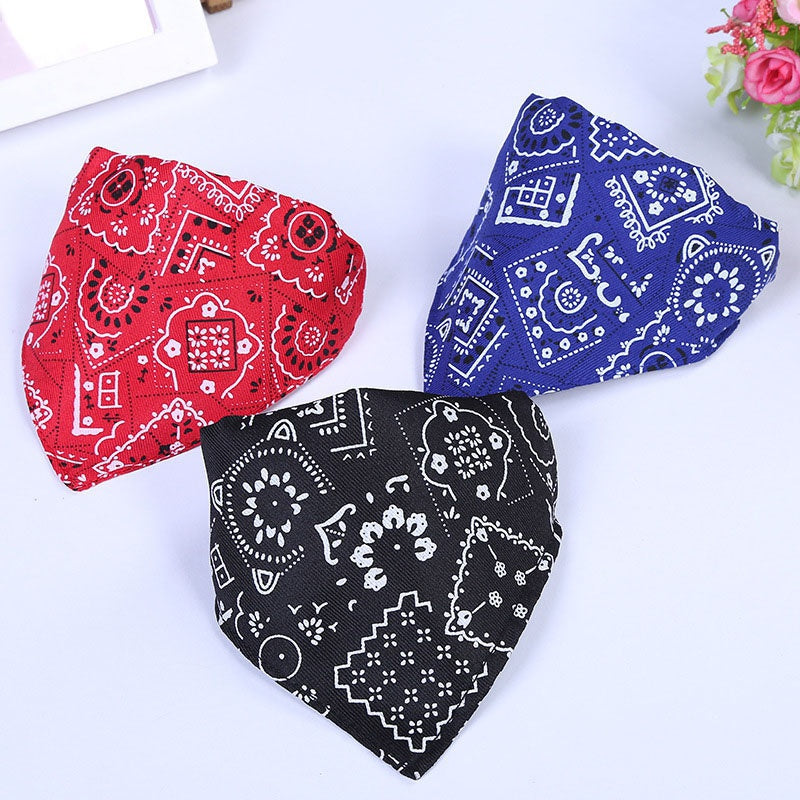 Stylish Printed Dog Bandanas With Buckle