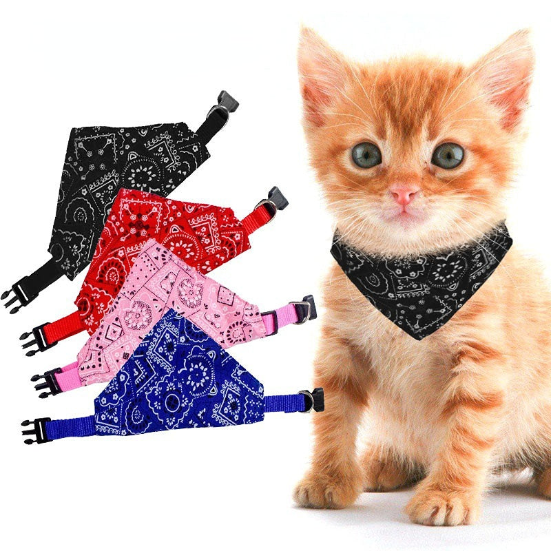 Stylish Printed Dog Bandanas With Buckle