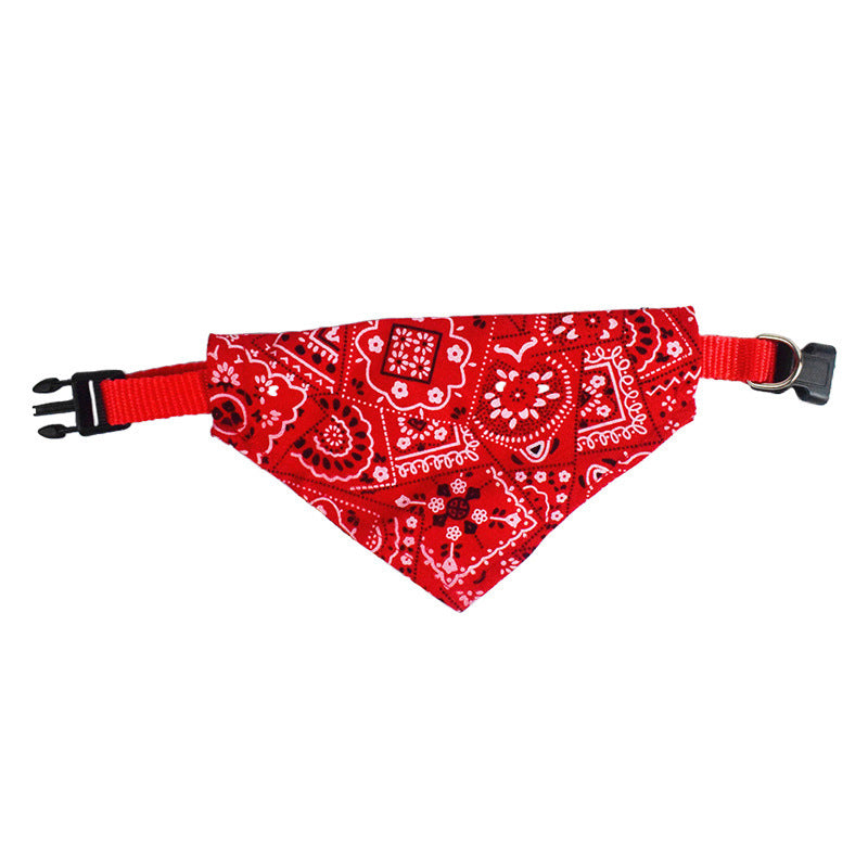 Stylish Printed Dog Bandanas With Buckle