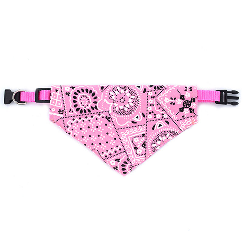 Stylish Printed Dog Bandanas With Buckle