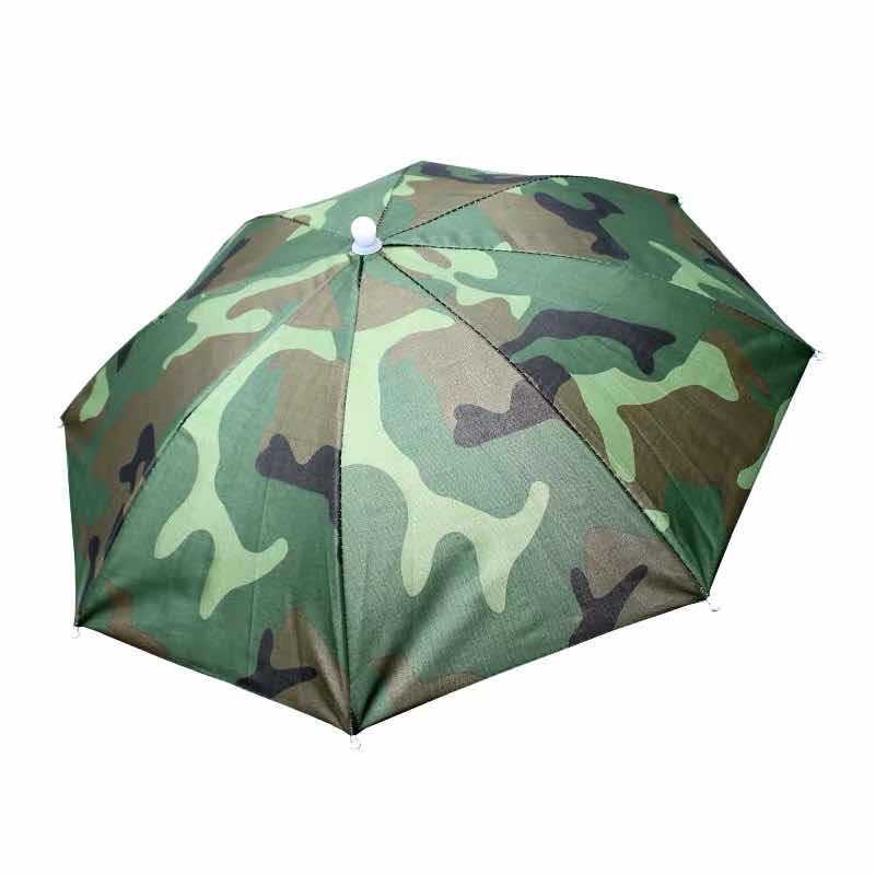 Outdoor Sunshade Waterproof Camping Fishing Headwear Umbrella