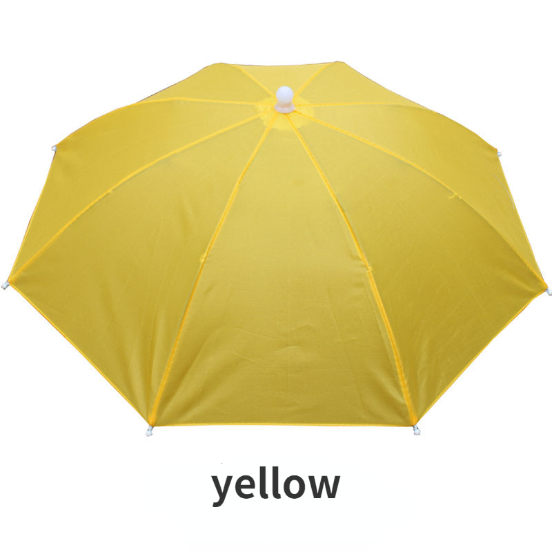 Outdoor Sunshade Waterproof Camping Fishing Headwear Umbrella