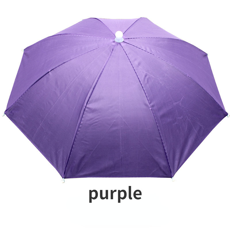 Outdoor Sunshade Waterproof Camping Fishing Headwear Umbrella