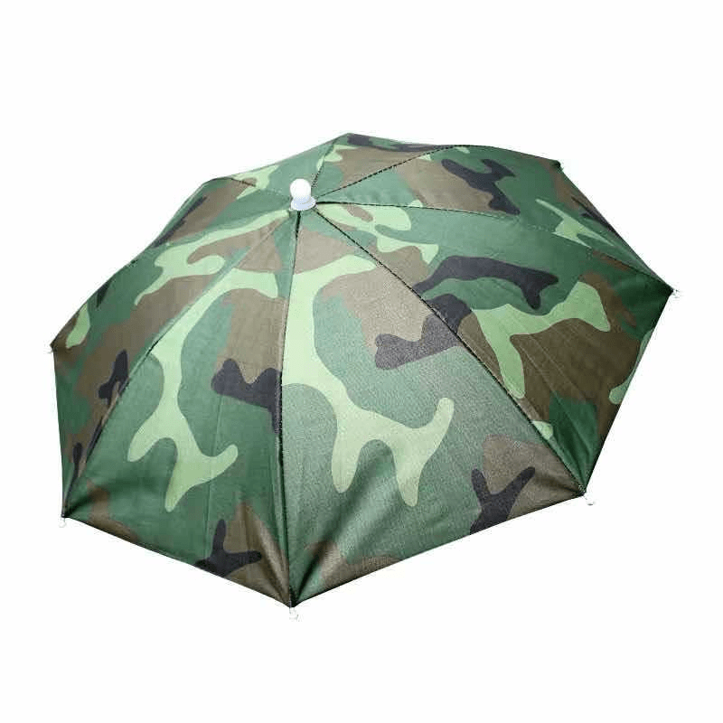 Outdoor Sunshade Waterproof Camping Fishing Headwear Umbrella