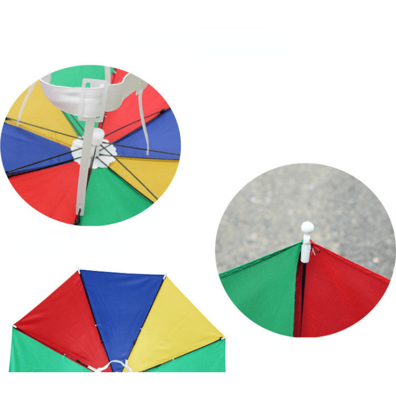 Outdoor Sunshade Waterproof Camping Fishing Headwear Umbrella