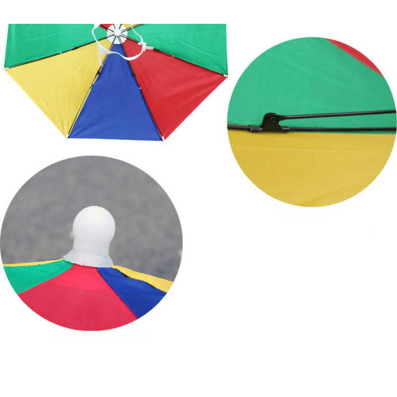 Outdoor Sunshade Waterproof Camping Fishing Headwear Umbrella