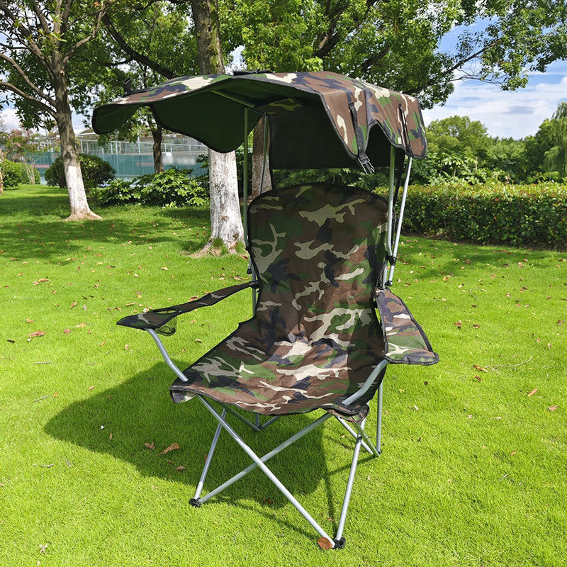 Outdoor supplies portable folding beach chair with shade