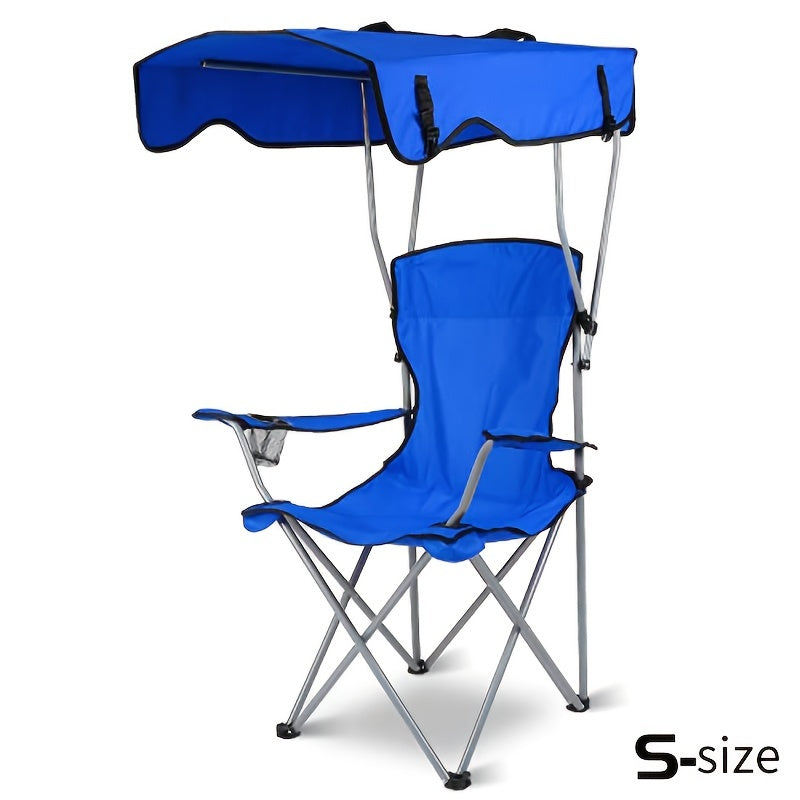 Outdoor supplies portable folding beach chair with shade
