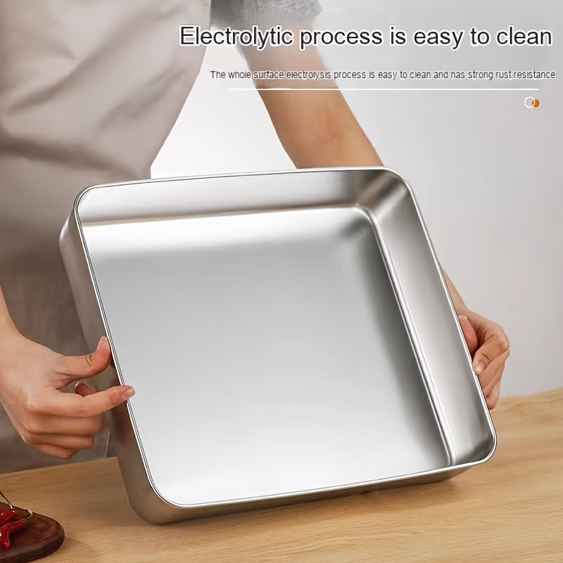 Tavă Adâncă din Inox pentru Copt