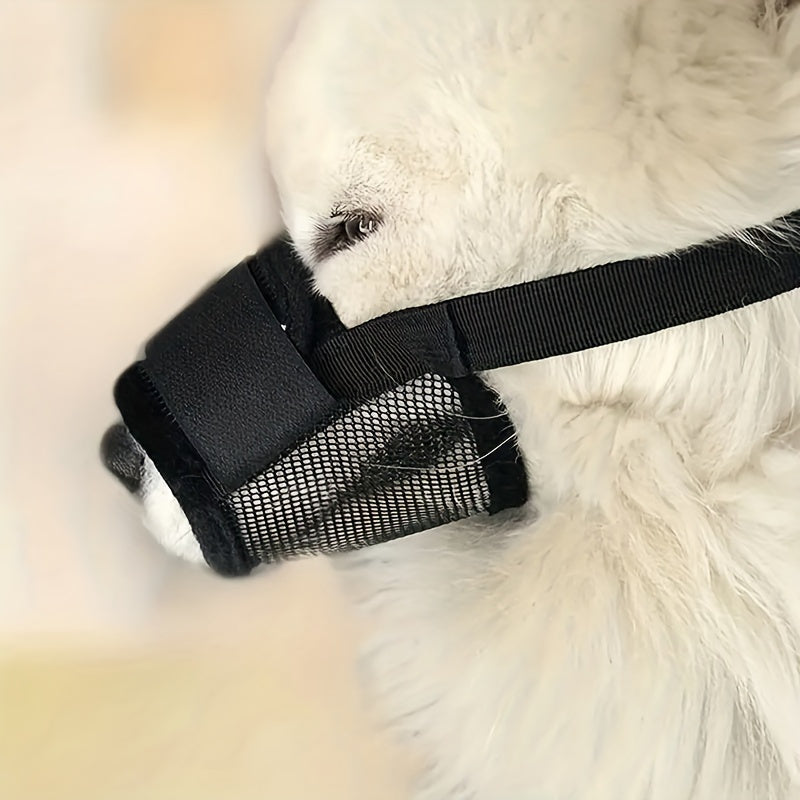 Adjustable Dog Muzzle - Breathable Polyester
