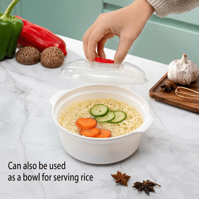 3pcs Set Silicone Microwave Steamer & Bowl with Lid