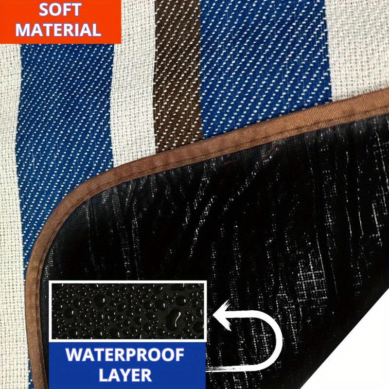 Outdoor Picnic Mat with Handle - Portable, Durable Acrylic Camping Rug