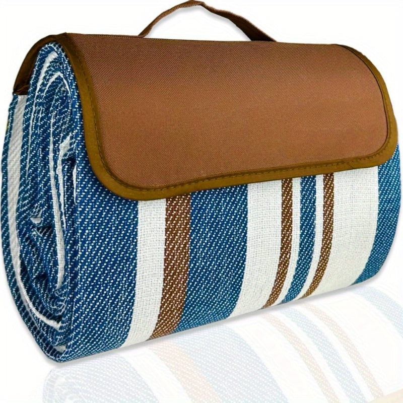 Outdoor Picnic Mat with Handle - Portable, Durable Acrylic Camping Rug