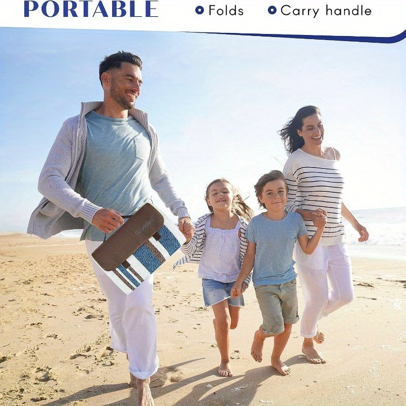 Outdoor Picnic Mat with Handle - Portable, Durable Acrylic Camping Rug