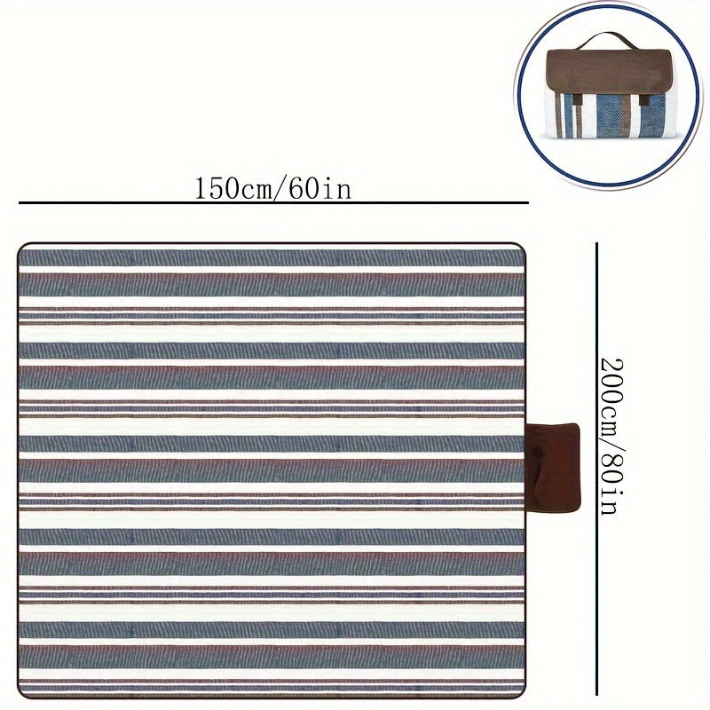 Outdoor Picnic Mat with Handle - Portable, Durable Acrylic Camping Rug