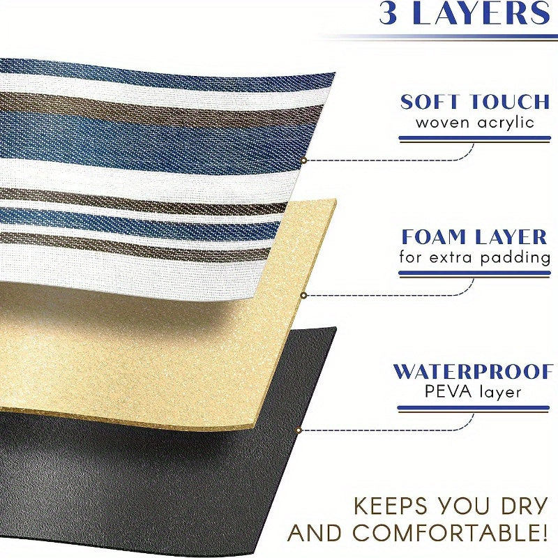 Outdoor Picnic Mat with Handle - Portable, Durable Acrylic Camping Rug
