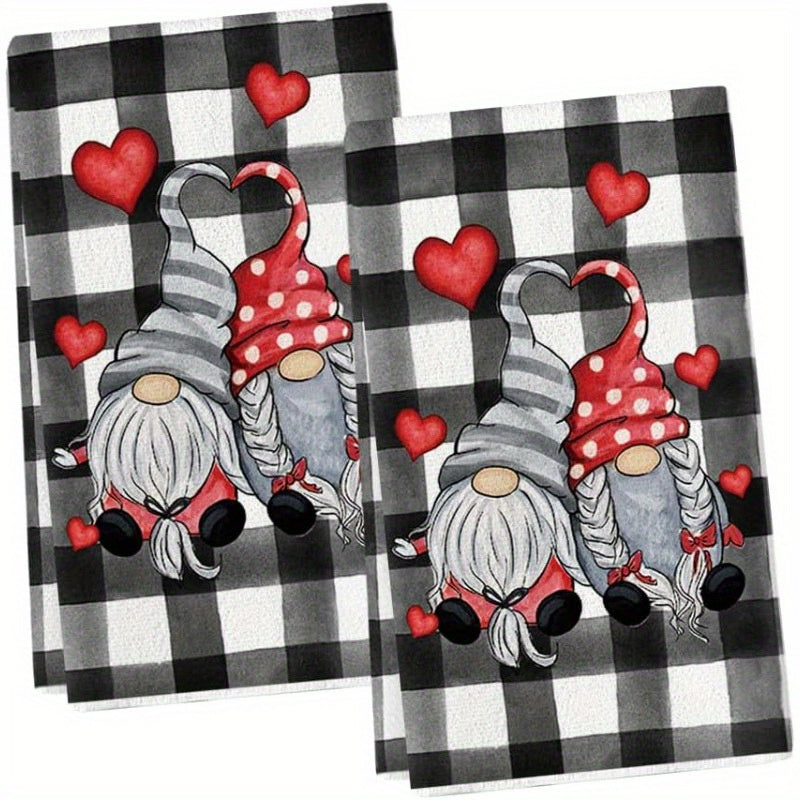 Set 2 Prosoape Microfibra Contemporane cu Design Gnome