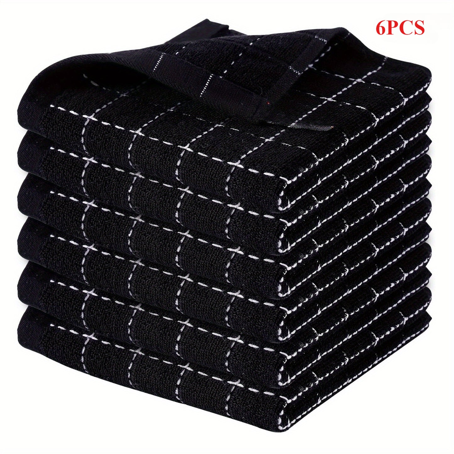 Set 6 Prosoape de Bucătărie din Bumbac Waffle Weave