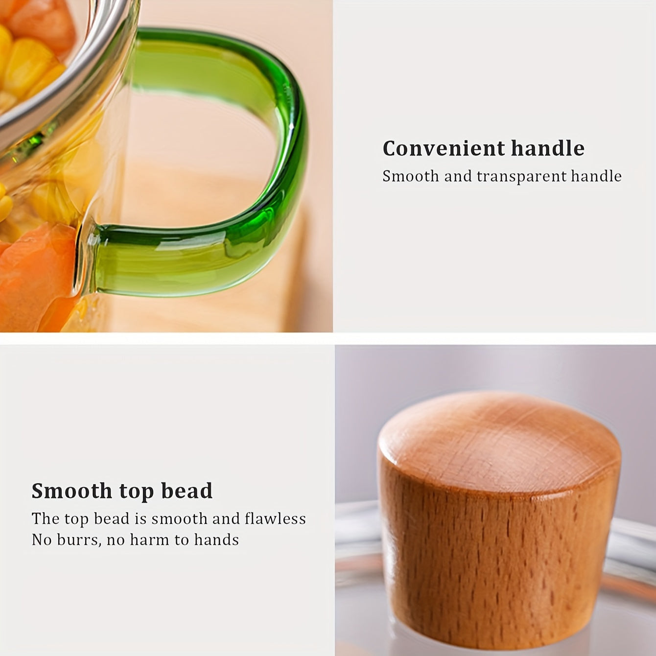 Set 2 oale din sticlă borosilicată
