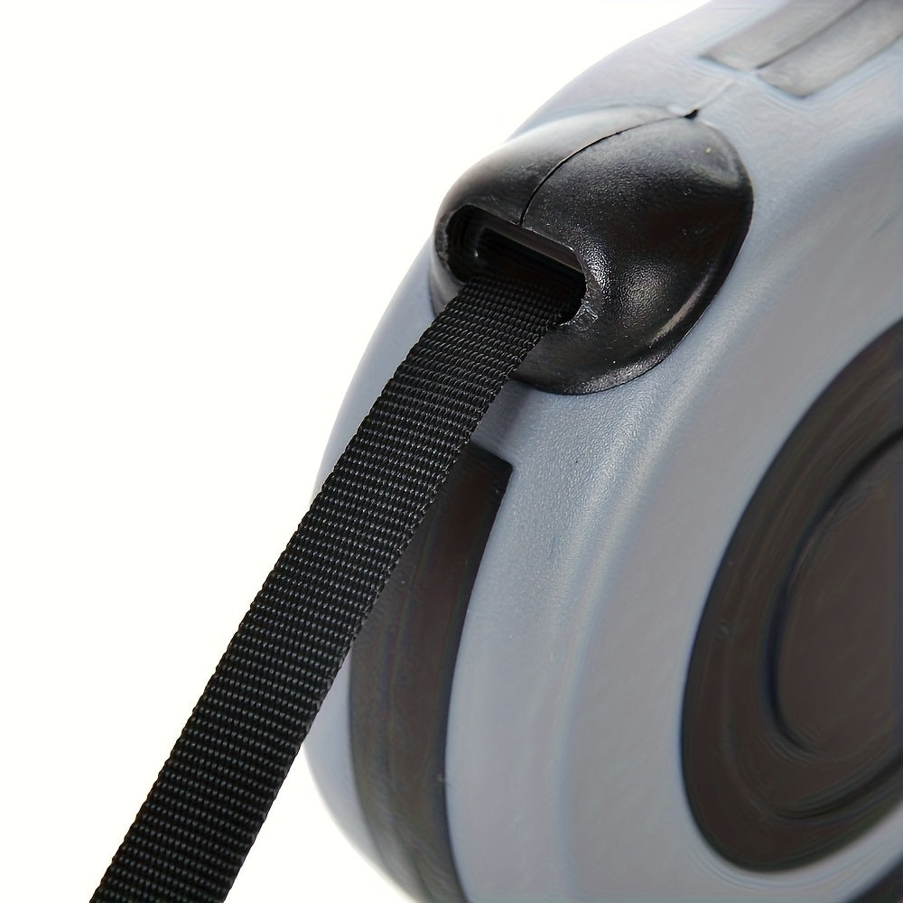 Durable Dual-Button Retractable Dog Leash, Polyamide Material