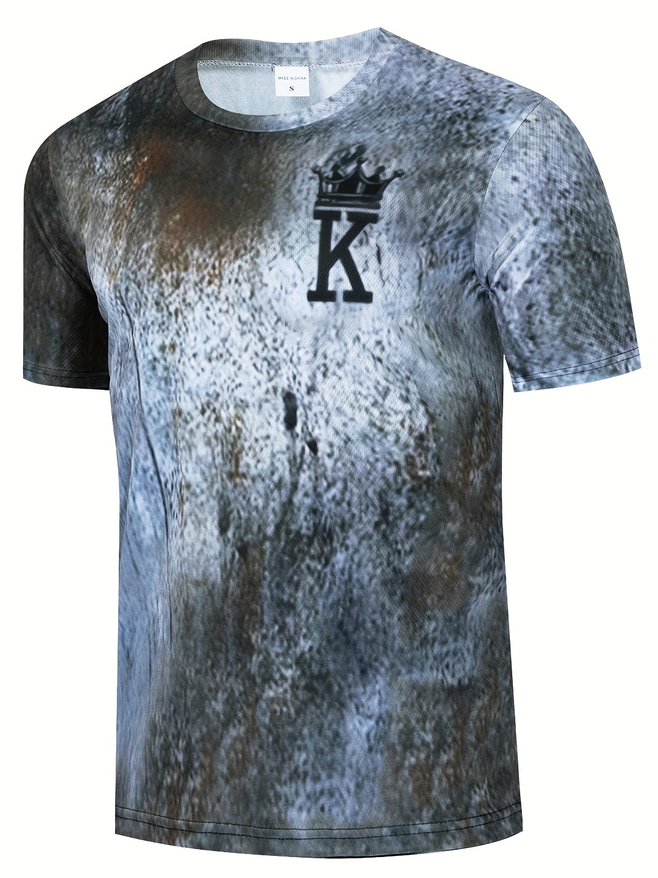 Men's Cool 3D Pattern Graphic Active T-shirt