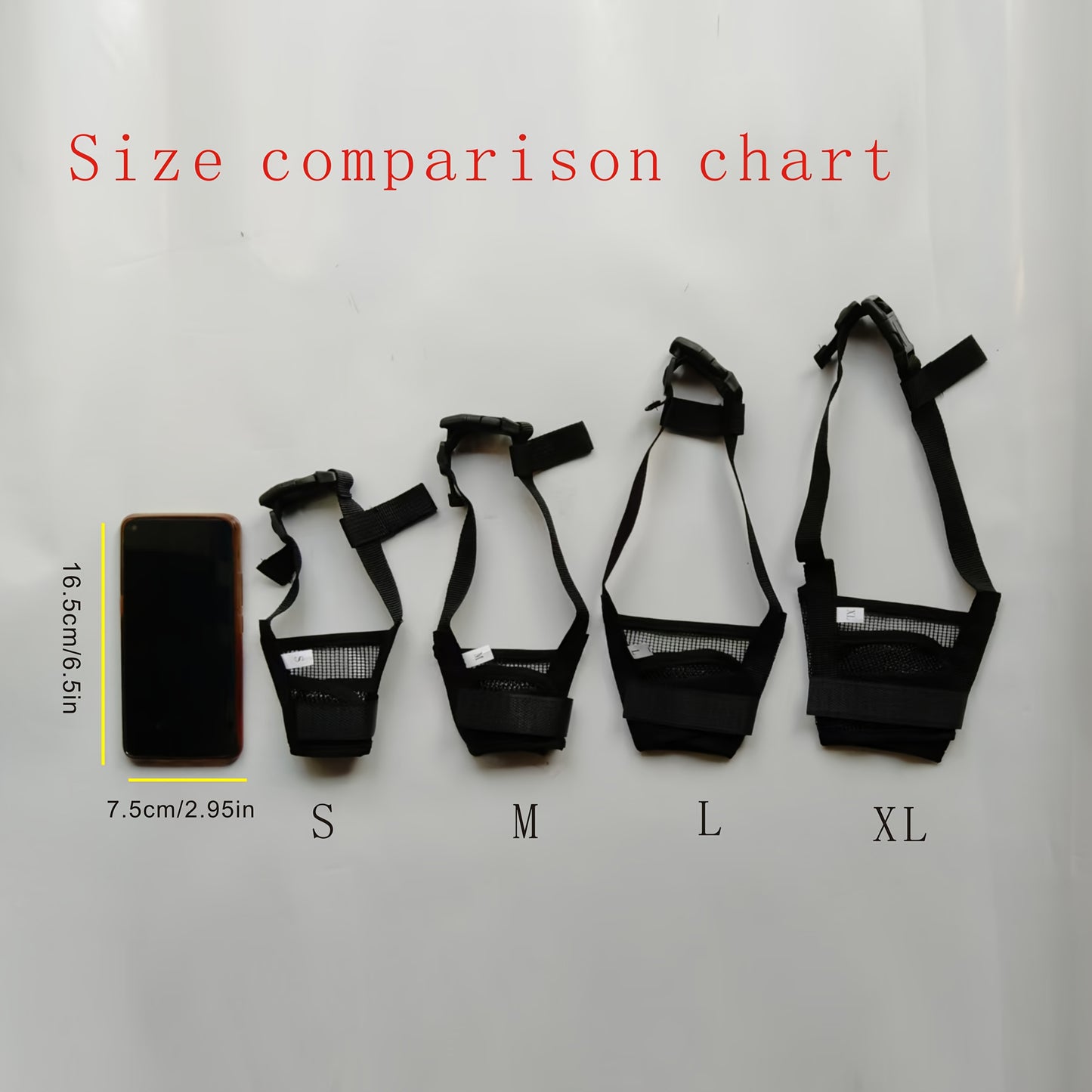Adjustable Dog Muzzle - Breathable Polyester