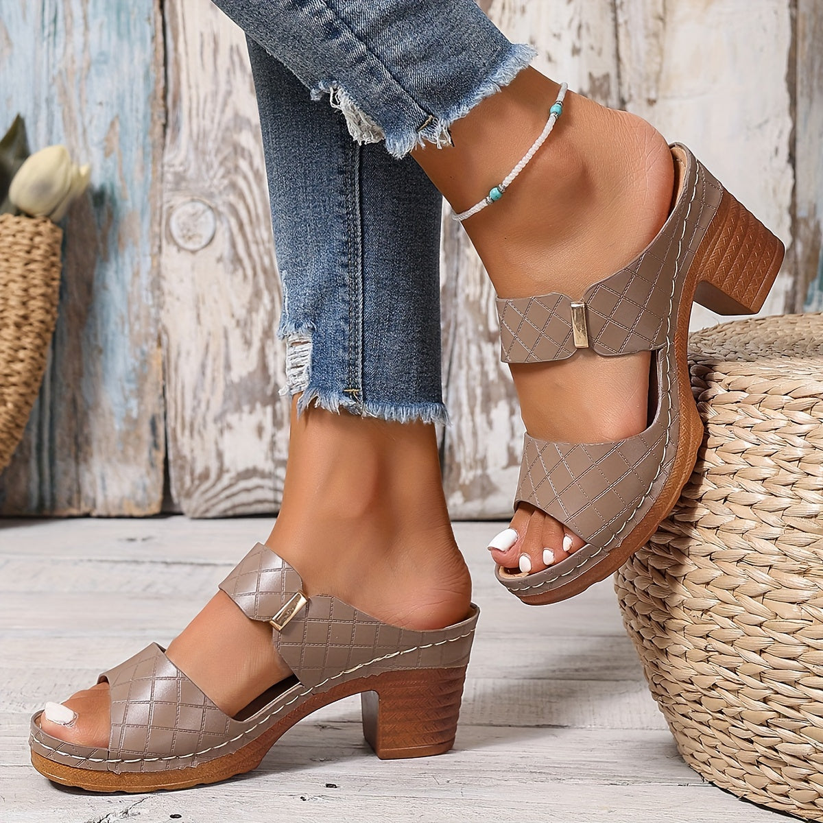 Outdoor Sandals For All Competitions, Women's Chunky Heel Sandals