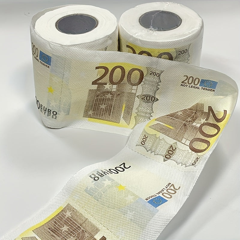1pc Novelty Currency Print Toilet Paper Roll