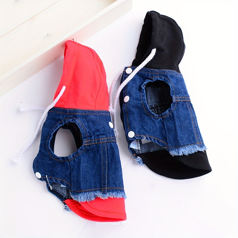Pet Clothes Dog Jeans Jacket Puppy Hoodie Sweatshirt