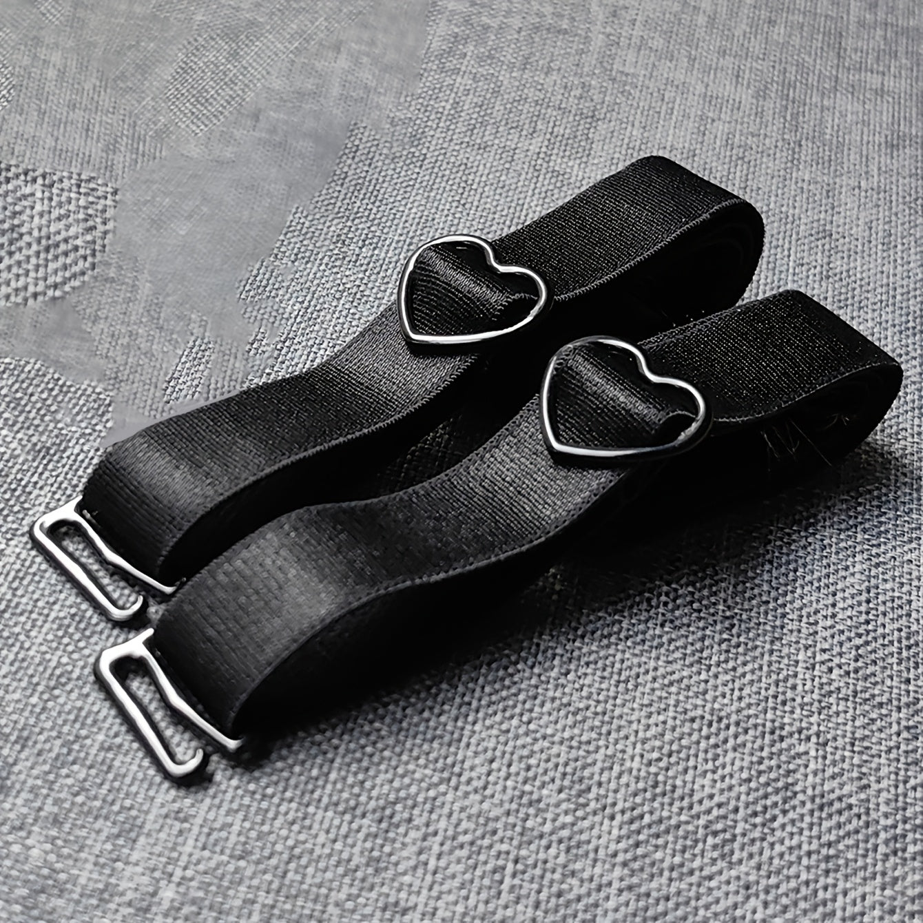 1 Pair Women'S Elegant Heart-Shaped Adjustable Bra Straps