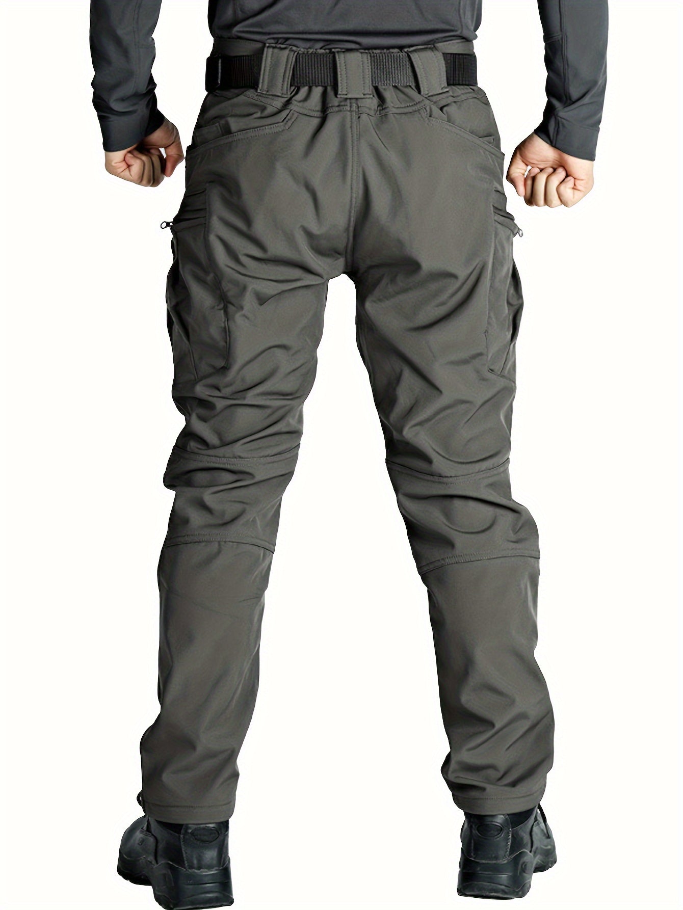 Men'S Fleece-Lined Work Pants - Thick, Tactical, Multi-Pocket Design