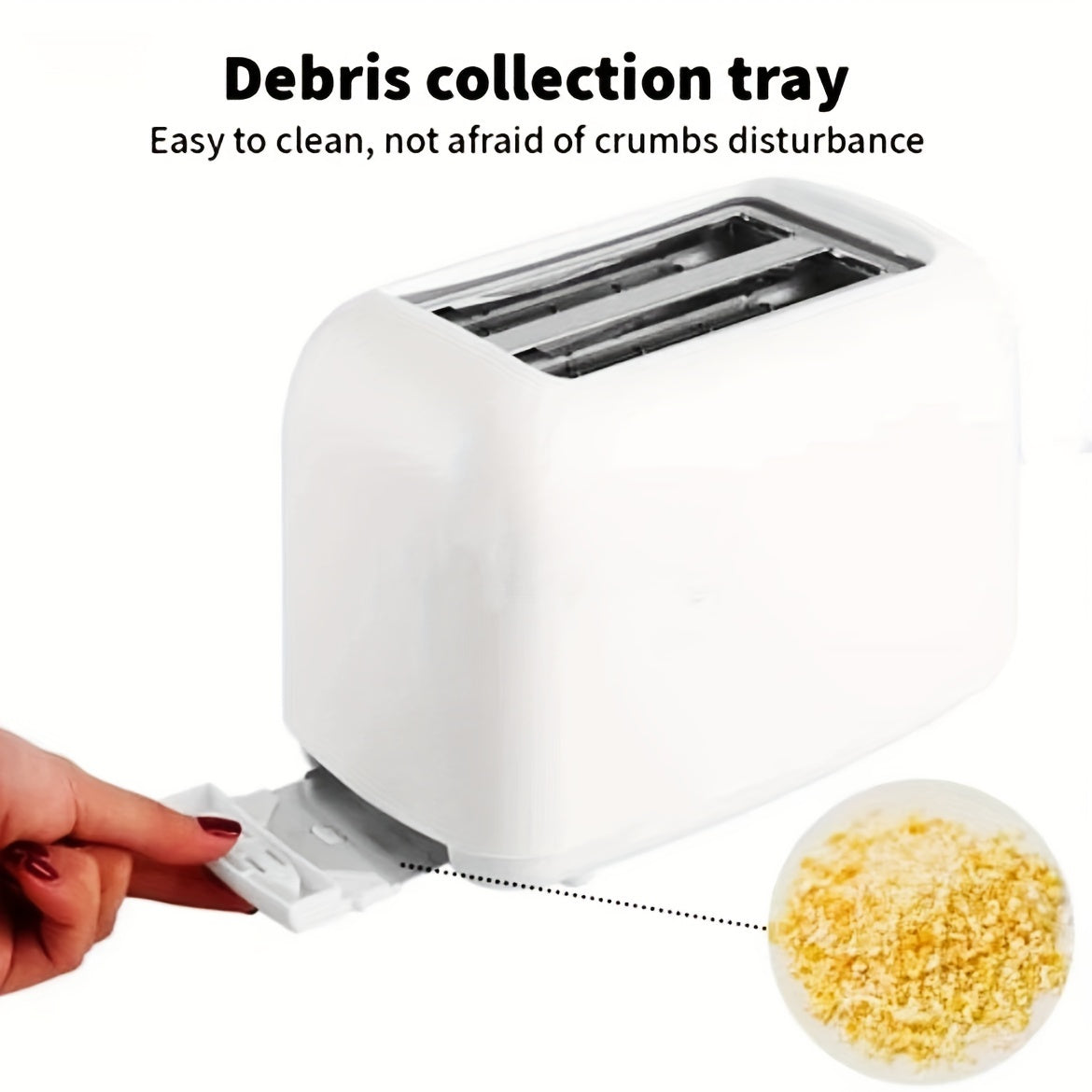 2-Slice Stainless Steel Toaster with Auto Shut Off