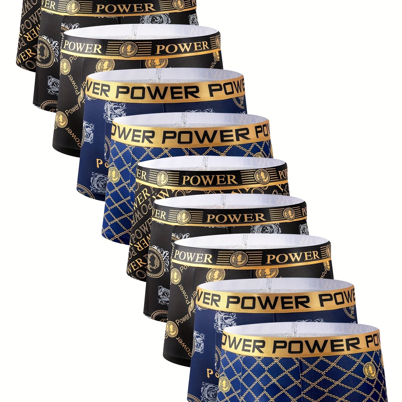 10pcs of High-End Trendy Men'S Boxer Briefs, Thin Style.
