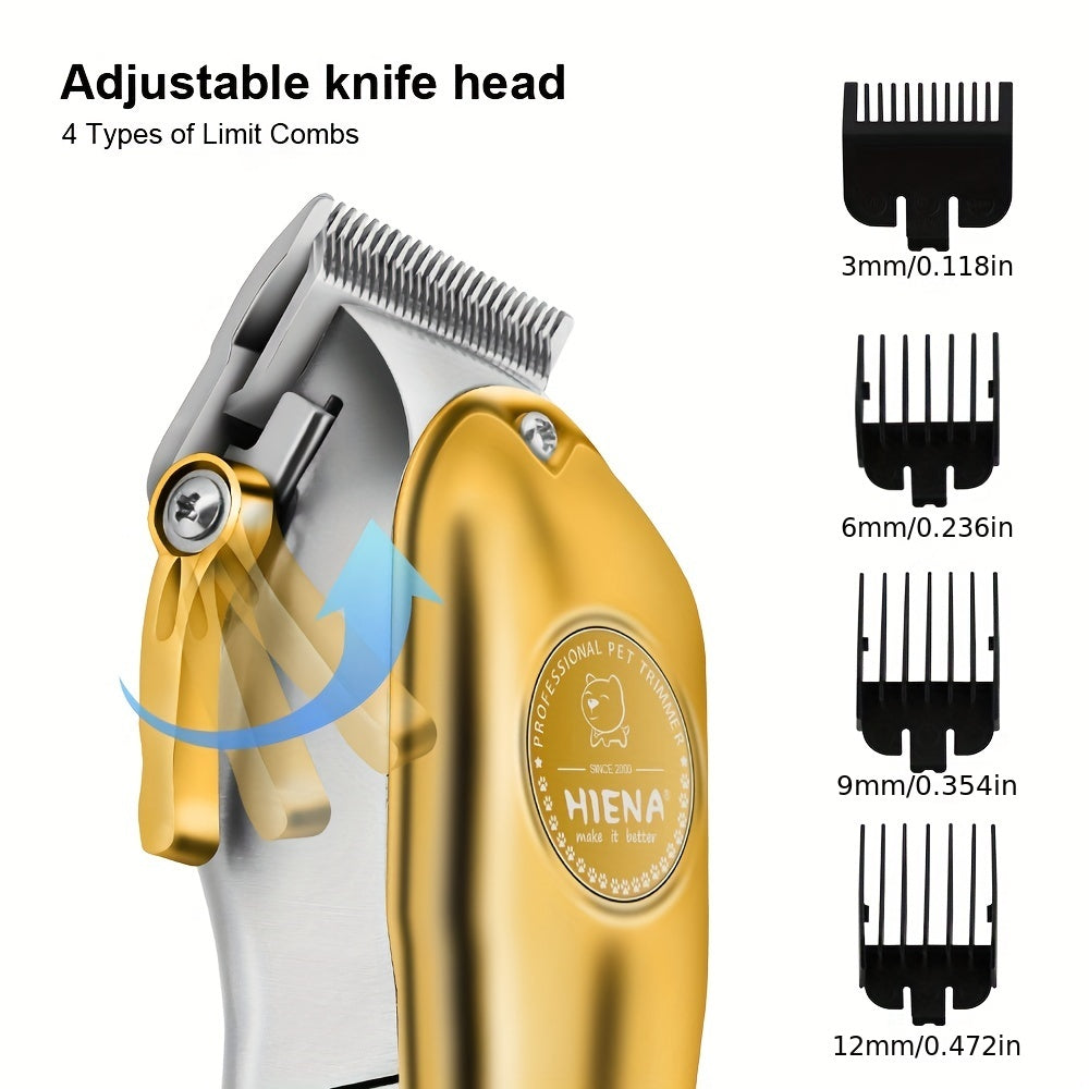 Rechargeable Low-Noise Cordless Dog Clippers for Grooming