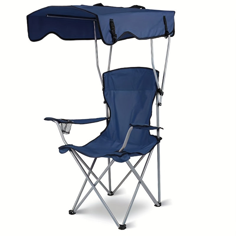 Outdoor supplies portable folding beach chair with shade