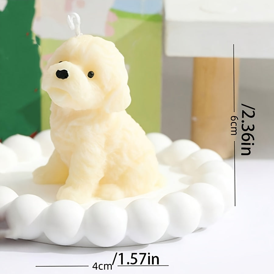 1pc Adorable Puppy Scented Soy Wax Candle