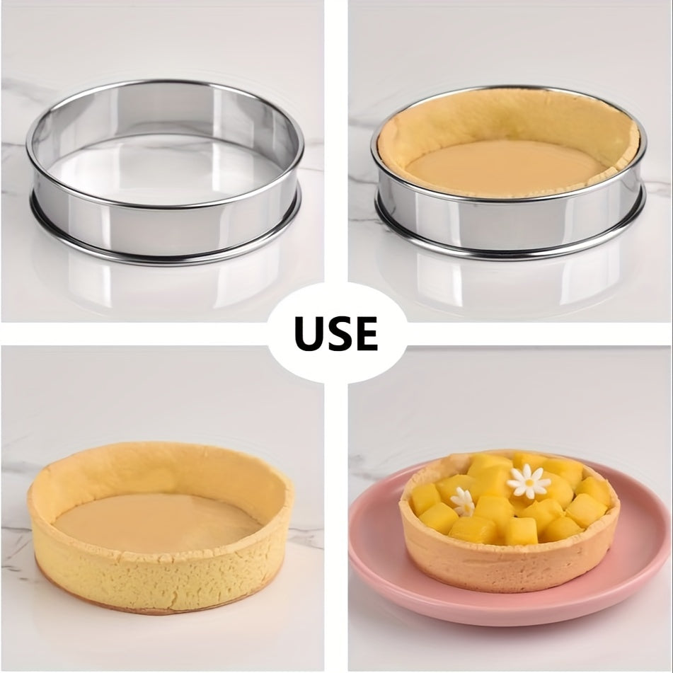 6pcs Stainless Steel Baking Mold Set for Home Food Baking